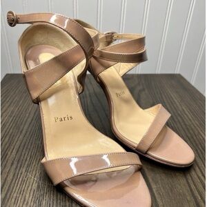 Christian Louboutin Blush Strappy Heels